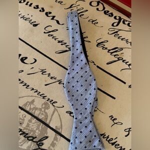 Dibi Blue Polka Dot Bow Tie NWT